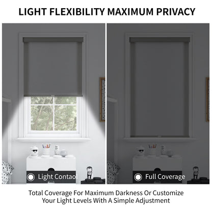 Free-Stop Cordless Blackout Roller Shades