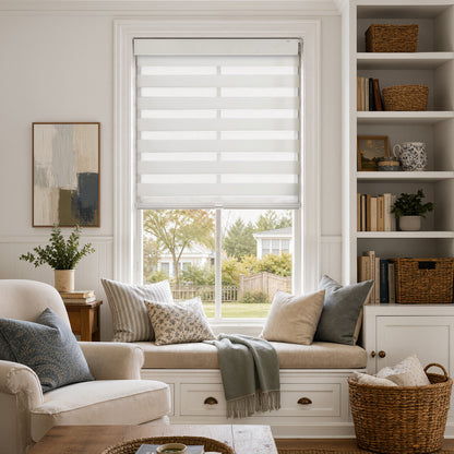 Parker Light Filtering No-Drill Dual Layer Zebra Shade