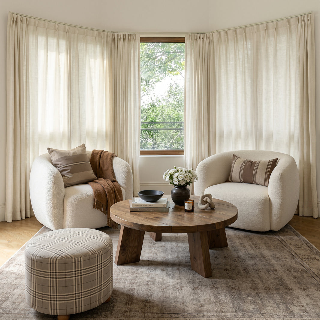 Rowan Light Filtering Linen Curtain