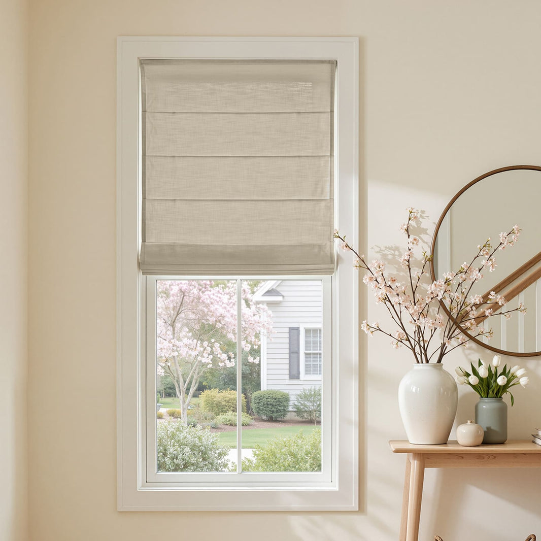 Cortinas opacas de lino Joydeco Flaxaline