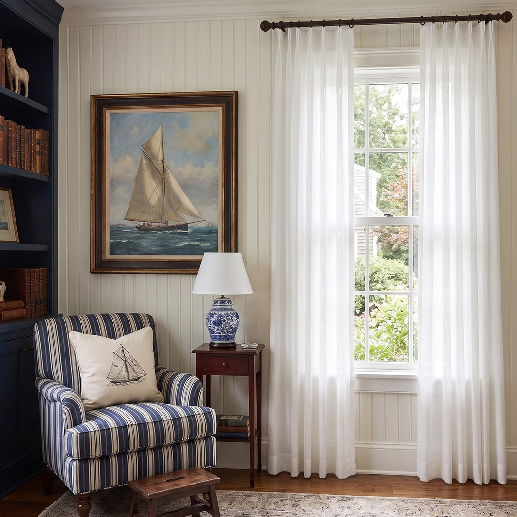 Lily Plain Weave Sheer Curtain