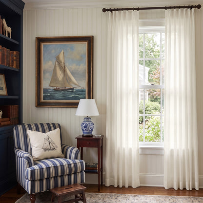 Lily Plain Weave Sheer Curtain