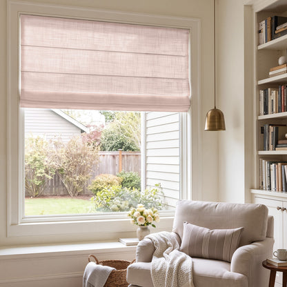 Emery Linen Light Filtering Roman Shade