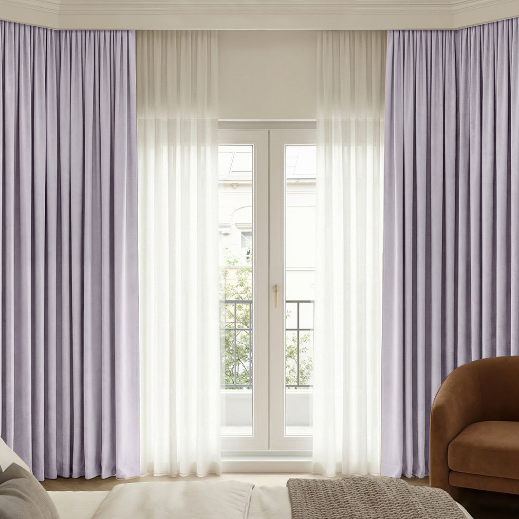 Cortinas opacas de chenilla y terciopelo Joydeco
