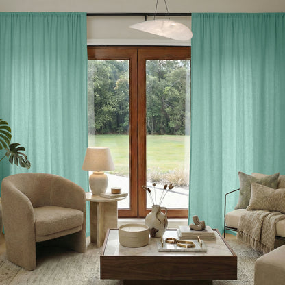 Essential Faux Linen 100% Blackout Curtain