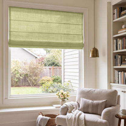 Emery Linen Light Filtering Roman Shade