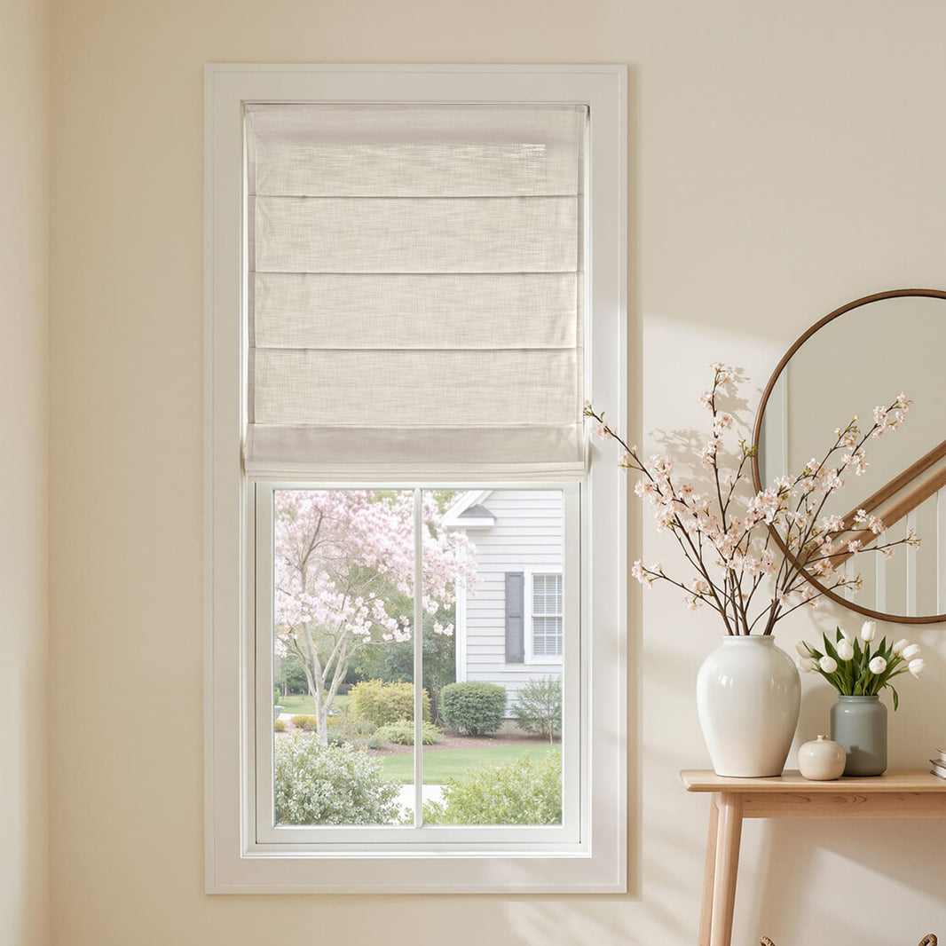 Cortinas opacas de lino Joydeco Flaxaline
