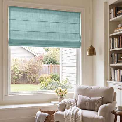 Emery Linen Light Filtering Roman Shade