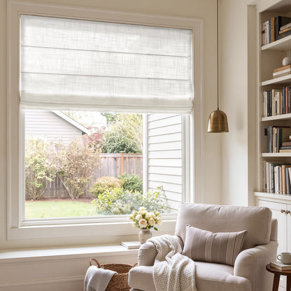 Emery Linen Light Filtering Roman Shade