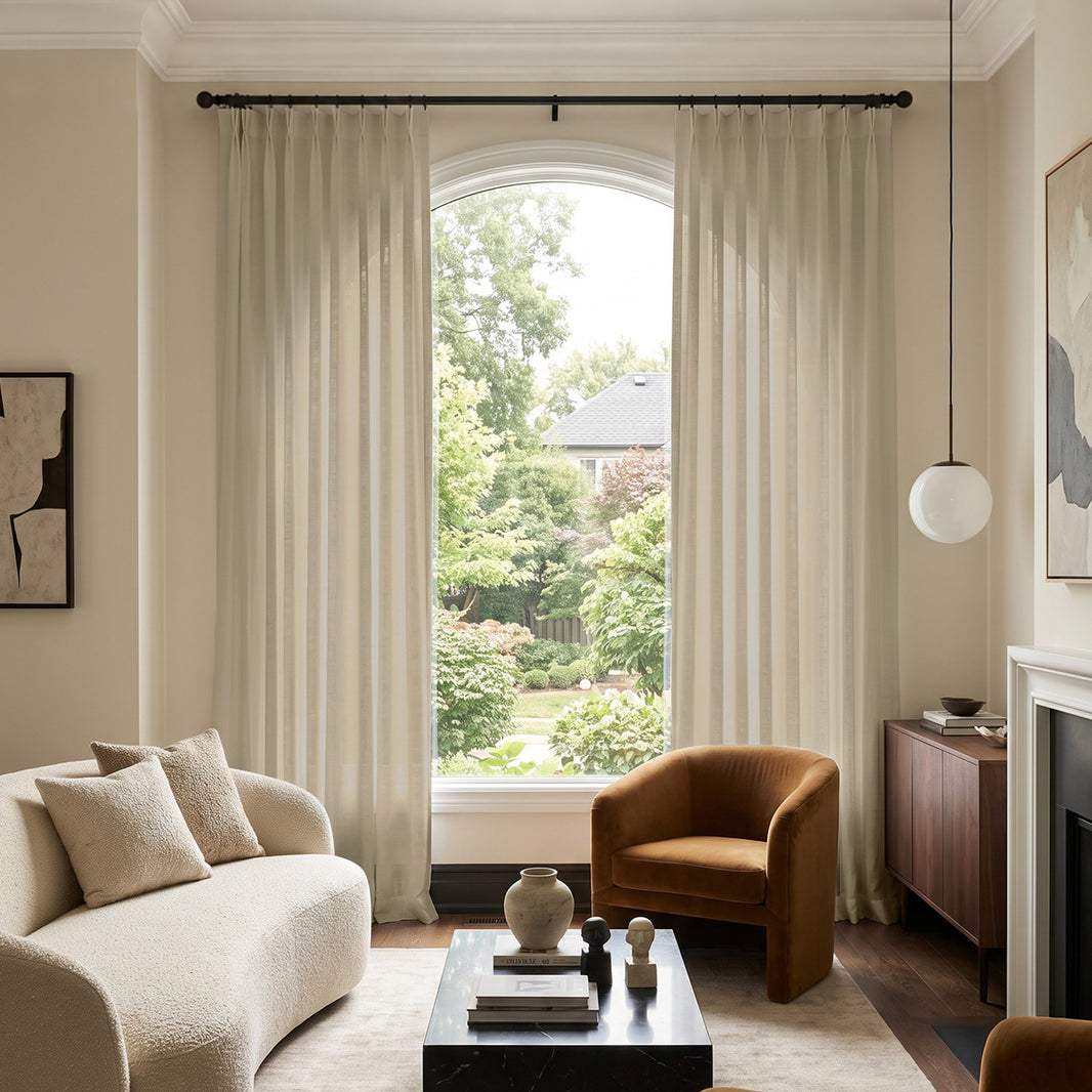 Grove Linen Blend Light Filtering Curtain
