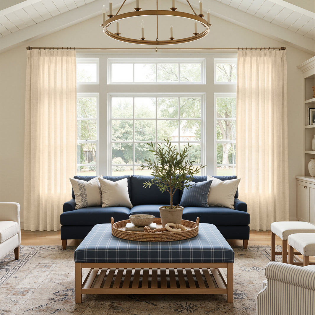 Emery Linen Light Filtering Curtain