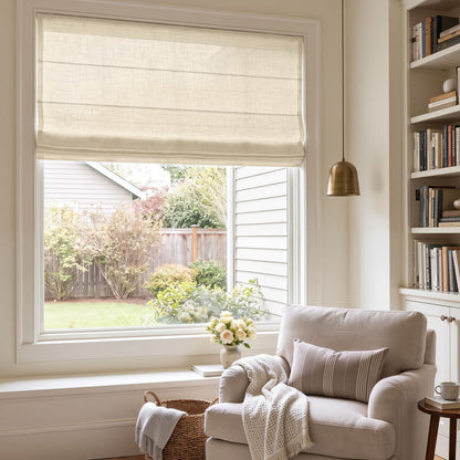 Cortinas opacas de lino Joydeco Flaxaline
