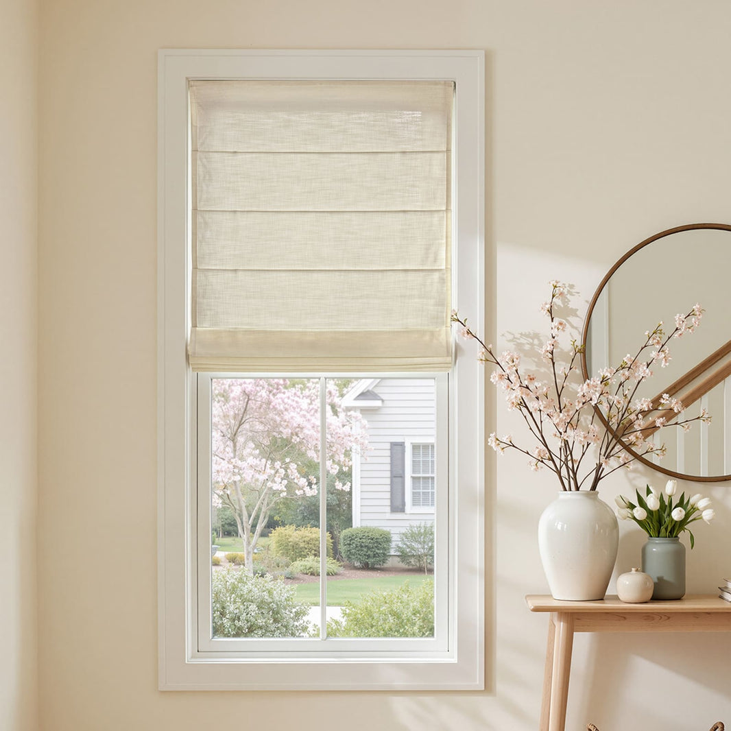 Cortinas opacas de lino Joydeco Flaxaline
