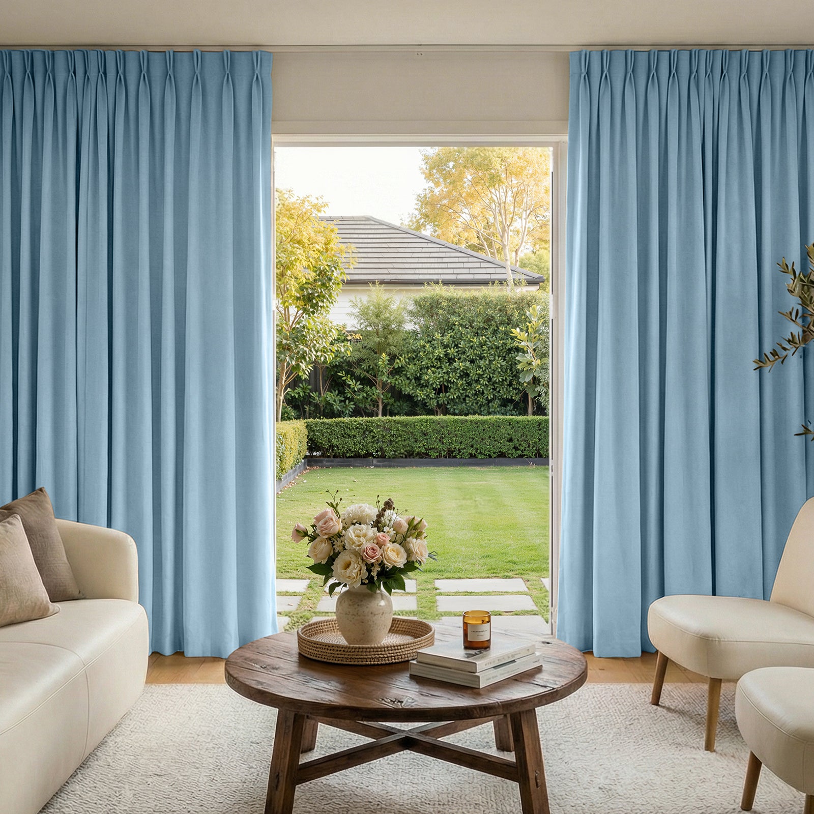 Joydeco Haven Linen Blend Curtain