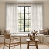 Cortinas de lino personalizadas con filtro de luz Joydeco