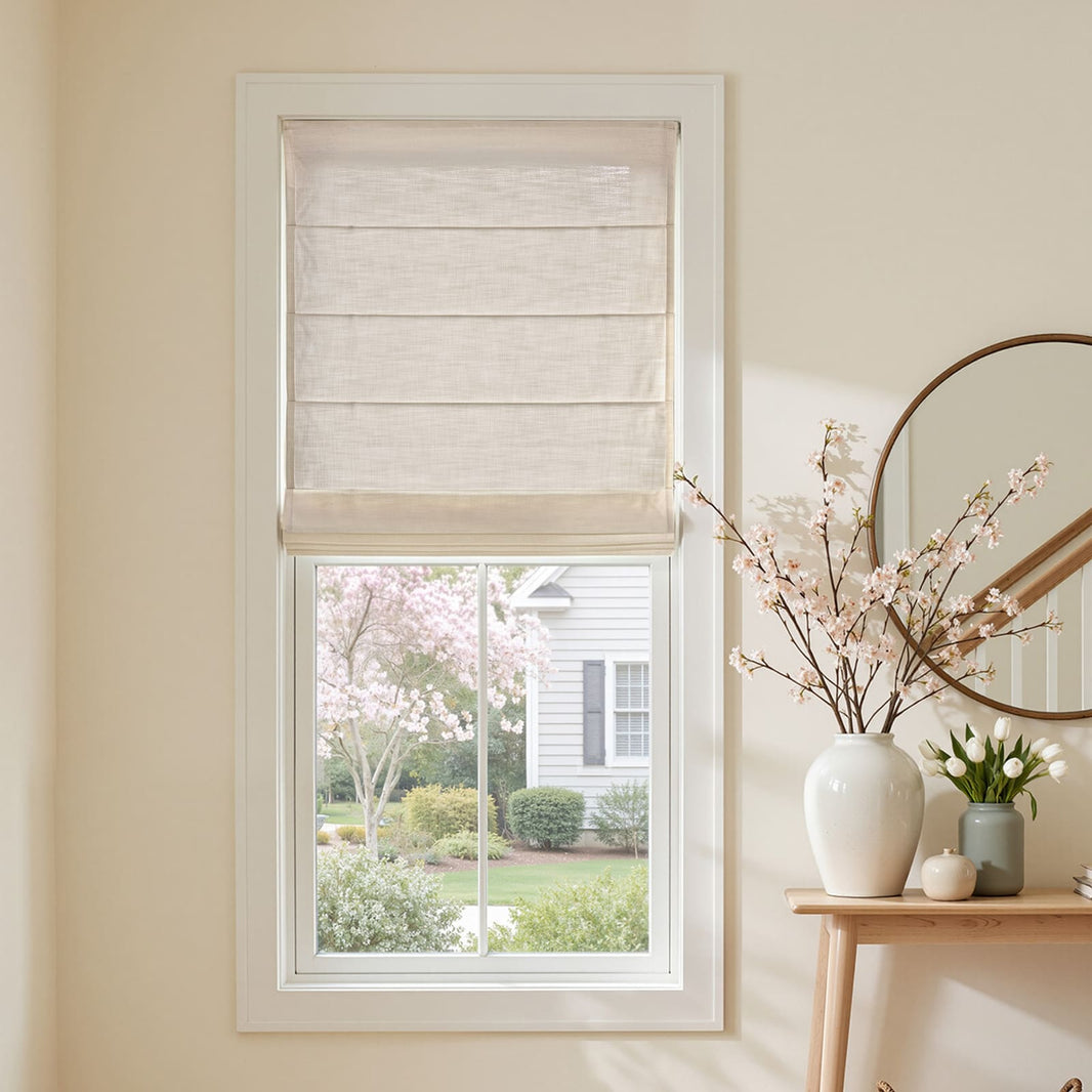 Cortinas opacas de lino Joydeco Flaxaline