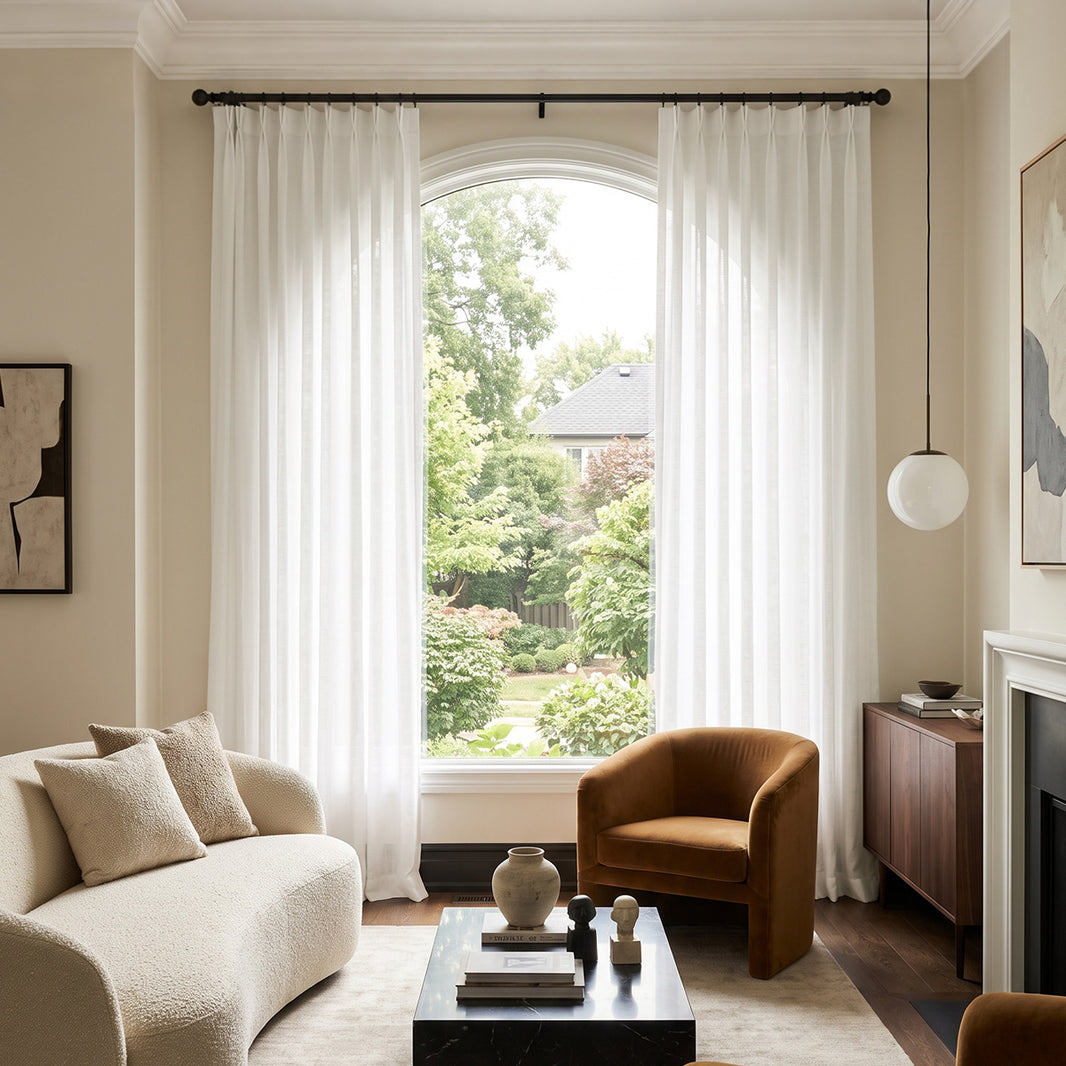 Grove Linen Blend Light Filtering Curtain