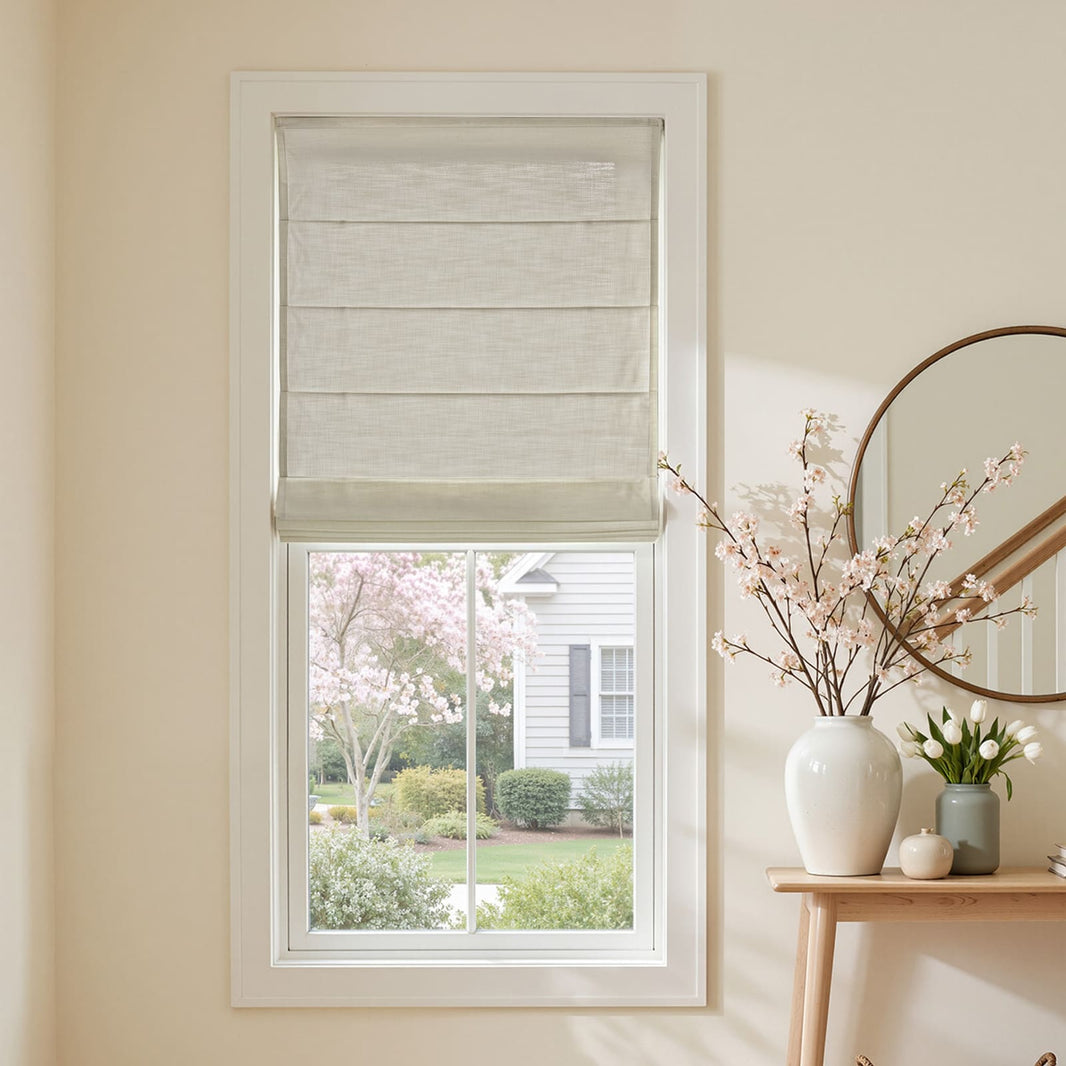 Cortinas opacas de lino Joydeco Flaxaline
