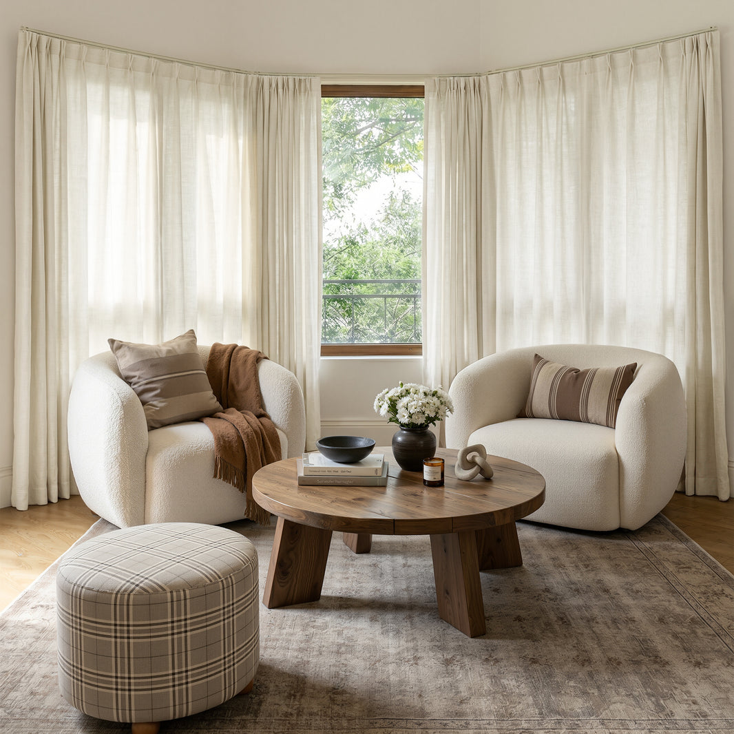 Rowan Light Filtering Linen Curtain