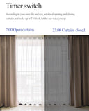 Wifi Curtain Robot Smart Home Roman Rod Electric Curtain Companion Automatic Curtain Opener with Voice Control, Timer, Temperature and Light Sensor, for Google Home, for Siri Shortcuts,