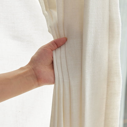 Hazel Linen Blend Sheer Curtain
