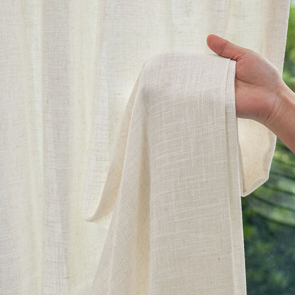 Petal Linen Blend Sheer Curtain