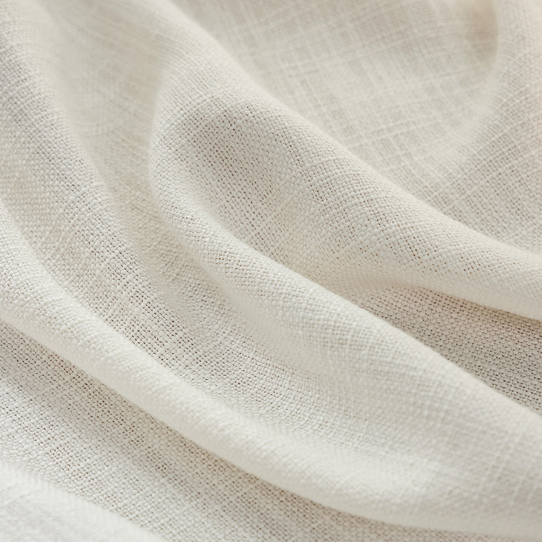 Terrace Crosshatch Linen Look Light Filtering Curtain