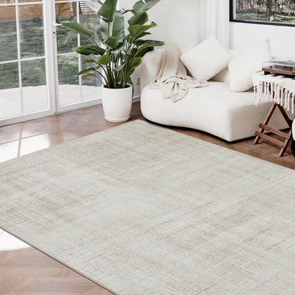 Joydeco Living Room Rug, Non Slip Machine Washable Vintage Runner Rug, Low Pile Lightweight Chenille Print Rugs for Entryway, Hallway, Bedroom, Kitchen and Corridor