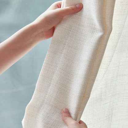 Cortinas opacas de lino Joydeco Flaxaline