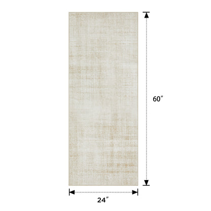 Joydeco Living Room Rug, Non Slip Machine Washable Vintage Runner Rug, Low Pile Lightweight Chenille Print Rugs for Entryway, Hallway, Bedroom, Kitchen and Corridor