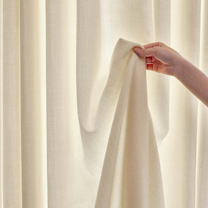 Cortinas opacas de lino Joydeco Flaxaline
