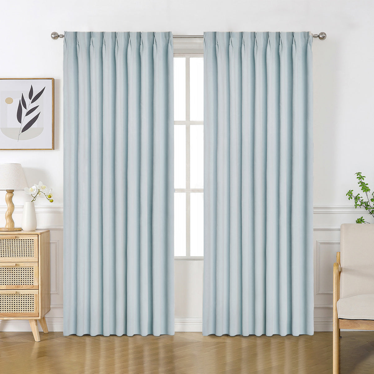 Joydeco Velourette Chenille Blackout Curtains