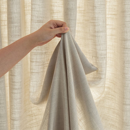 Cedar Linen Blend Light Filtering Curtain