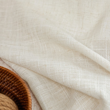 Petal Linen Blend Sheer Curtain