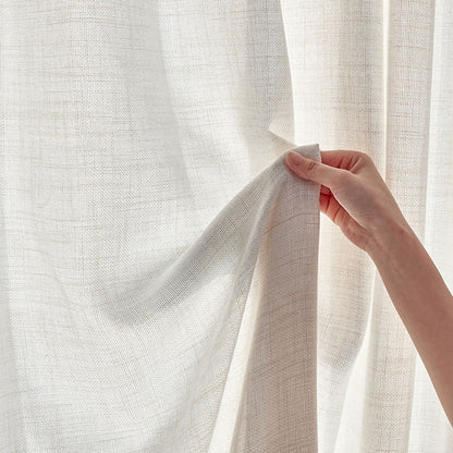 Cortinas opacas de lino Joydeco Flaxaline