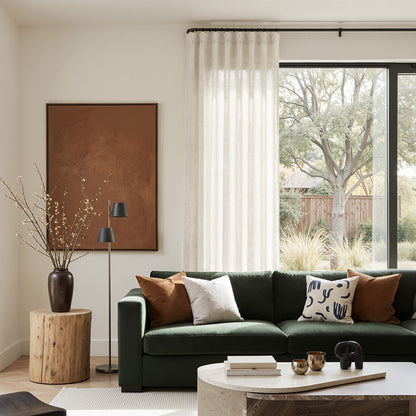 Cortinas opacas de lino Joydeco Flaxaline