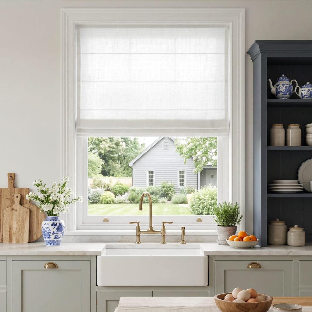 Cortinas opacas de lino Joydeco Flaxaline