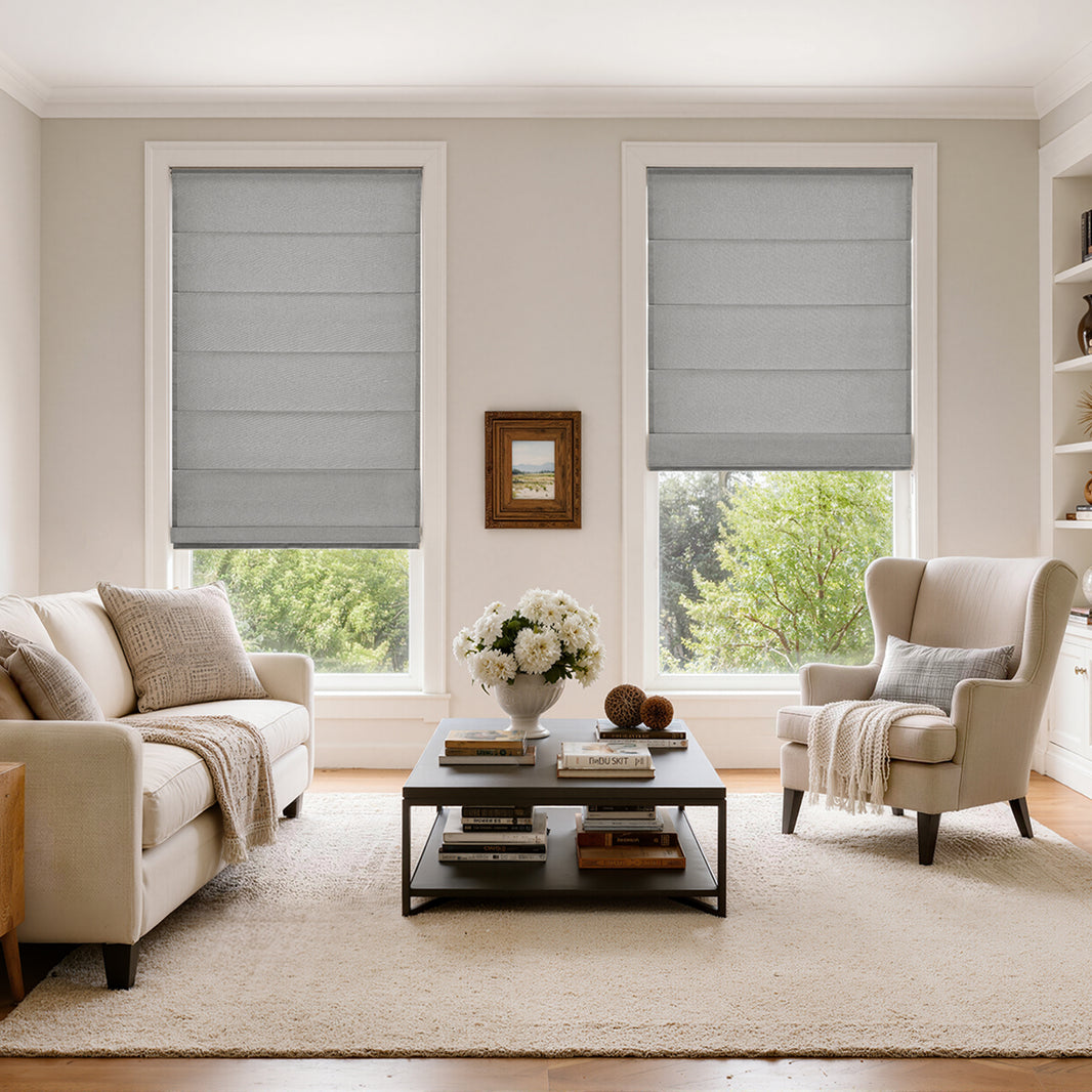 Clara Textured Light Filtering Roman Shade
