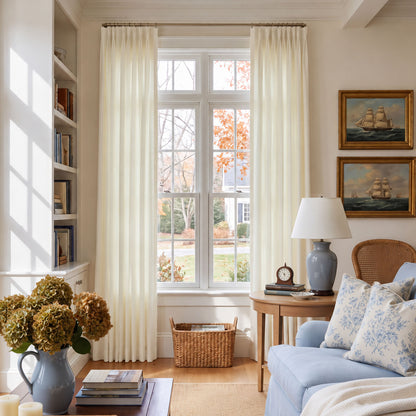 Cortinas opacas de lino Joydeco Flaxaline