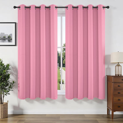 Joydeco Blackout Curtains Thermal Insulated Long Curtains& Drapes 2 Panels Set Various sizes and colors
