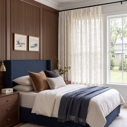 Mist Linen Blend Sheer Curtain