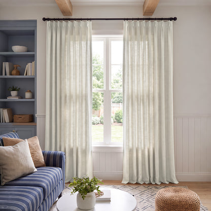 Cedar Linen Blend Light Filtering Curtain