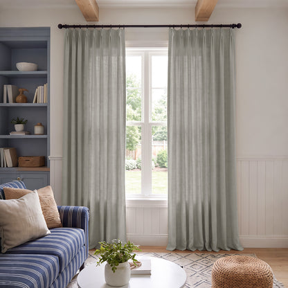 Cedar Linen Blend Light Filtering Curtain