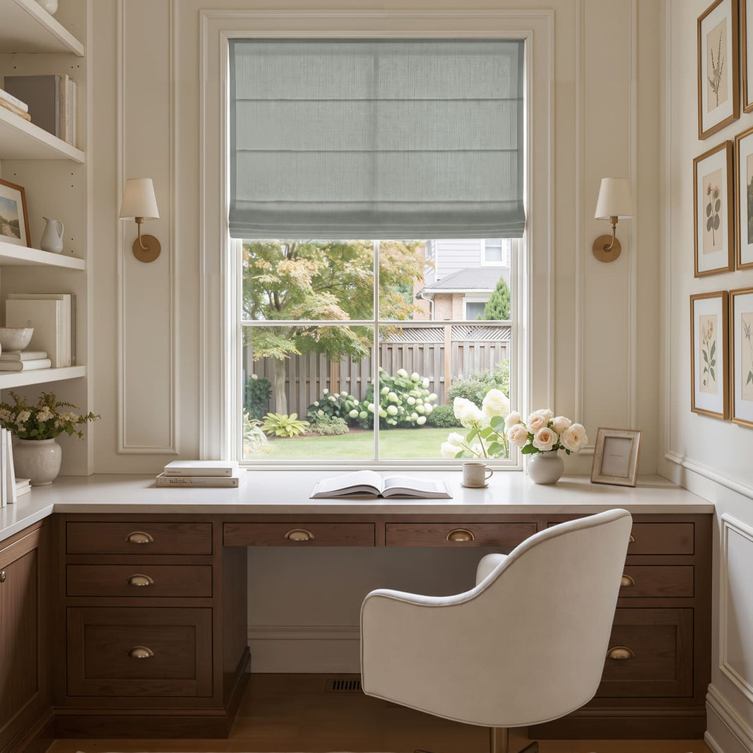 Cortinas opacas de lino Joydeco Flaxaline