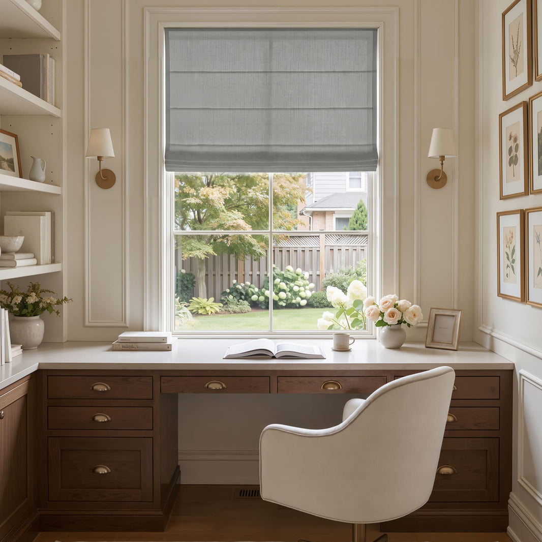 Cortinas opacas de lino Joydeco Flaxaline