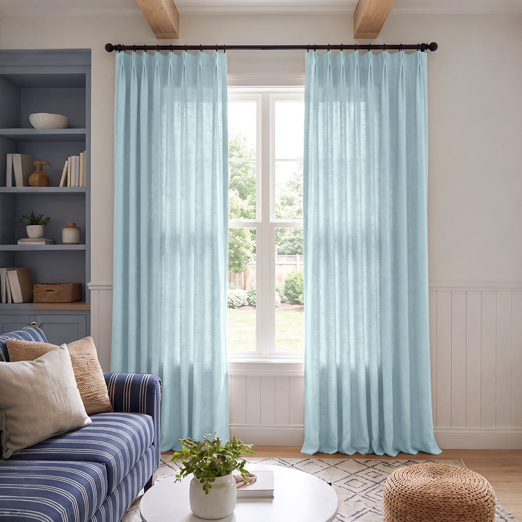 Cedar Linen Blend Light Filtering Curtain