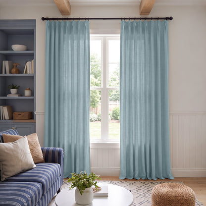 Cedar Linen Blend Light Filtering Curtain