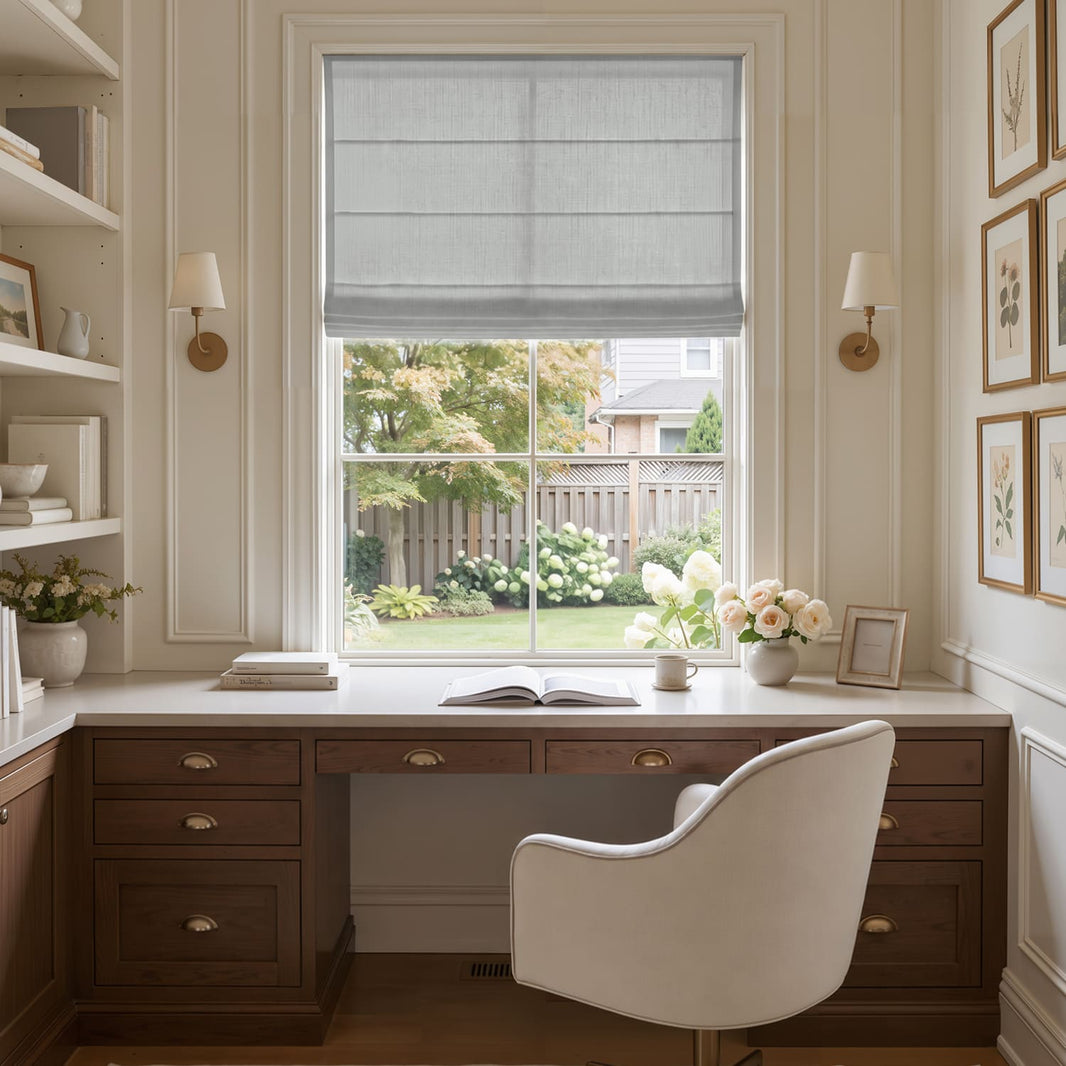 Cortinas opacas de lino Joydeco Flaxaline