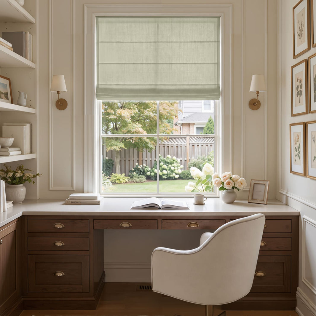 Cortinas opacas de lino Joydeco Flaxaline