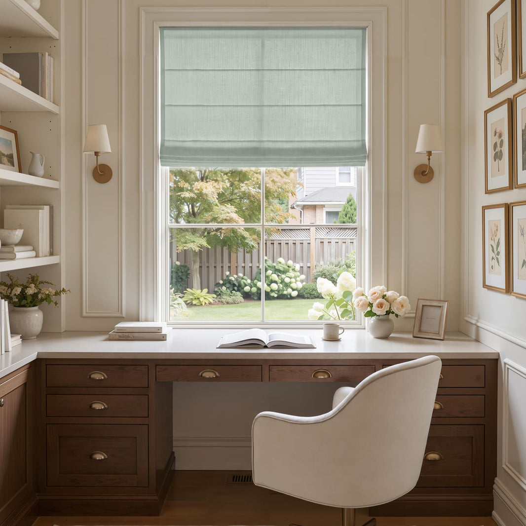 Cortinas opacas de lino Joydeco Flaxaline